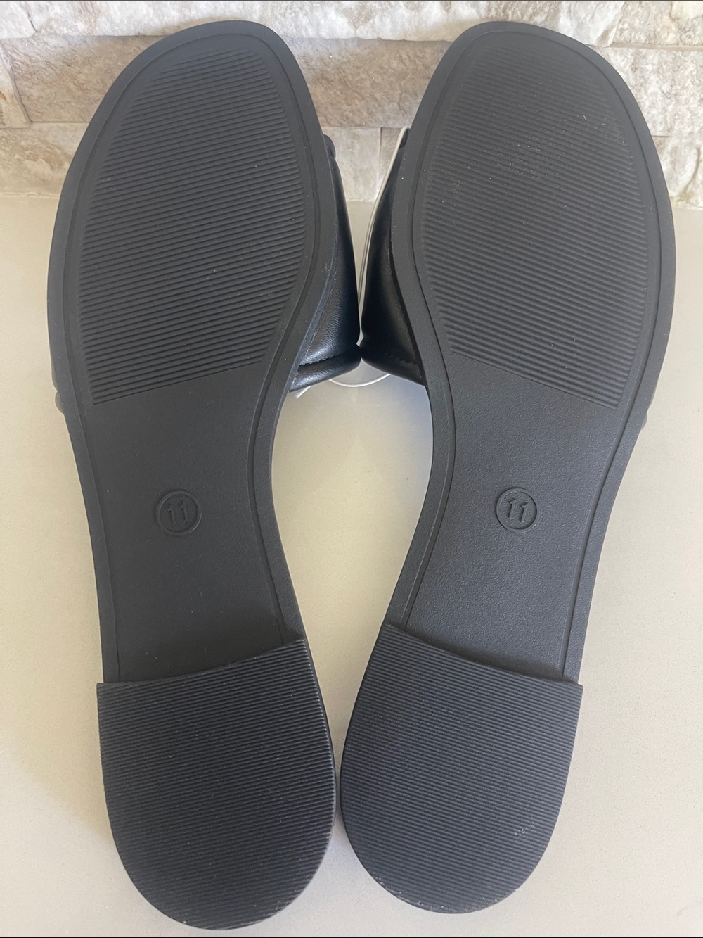 NWT $25 a new day Audrey Black slip on sandal Size 11 - Picture 9 of 9